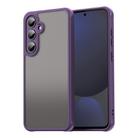 For Samsung Galaxy S24 FE 5G Fan Dun Series TPU Hybrid PC Frosted Phone Case(Purple) - 1