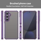For Samsung Galaxy S24 FE 5G Fan Dun Series TPU Hybrid PC Frosted Phone Case(Purple) - 2