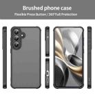 For Samsung Galaxy S25 FE 5G Fan Dun Series TPU Hybrid PC Frosted Phone Case(Black) - 2