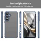 For Samsung Galaxy S25 FE 5G Fan Dun Series TPU Hybrid PC Frosted Phone Case(Blue) - 2