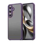 For Samsung Galaxy S25 FE 5G Fan Dun Series TPU Hybrid PC Frosted Phone Case(Purple) - 1