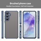 For Samsung Galaxy A35 5G Fan Dun Series TPU Hybrid PC Frosted Phone Case(Blue) - 2