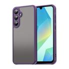 For Samsung Galaxy A16 4G Fan Dun Series TPU Hybrid PC Frosted Phone Case(Purple) - 1