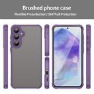 For Samsung Galaxy A16 4G Fan Dun Series TPU Hybrid PC Frosted Phone Case(Purple) - 2
