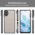 For Samsung Galaxy A07 4G Fan Dun Series TPU Hybrid PC Frosted Phone Case(Black) - 2