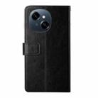 For Tecno Pop 9 4G / Spark Go 2025 4G Y-shaped Pattern Flip Leather Phone Case(Black) - 3