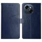 For Tecno Pop 9 4G / Spark Go 2025 4G Y-shaped Pattern Flip Leather Phone Case(Blue) - 1