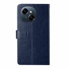 For Tecno Pop 9 4G / Spark Go 2025 4G Y-shaped Pattern Flip Leather Phone Case(Blue) - 3