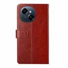 For Tecno Pop 9 4G / Spark Go 2025 4G Y-shaped Pattern Flip Leather Phone Case(Brown) - 3
