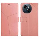 For Tecno Pop 9 4G / Spark Go 2025 4G Y-shaped Pattern Flip Leather Phone Case(Pink) - 1