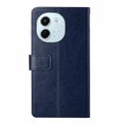 For Tecno Spark 30 5G Y-shaped Pattern Flip Leather Phone Case(Blue) - 3