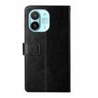 For Tecno Spark 30C 5G Y-shaped Pattern Flip Leather Phone Case(Black) - 3