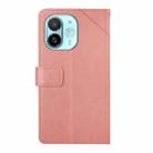 For Tecno Spark 30C 5G Y-shaped Pattern Flip Leather Phone Case(Pink) - 3