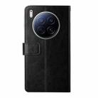 For Tecno Camon 40 Premier Y-shaped Pattern Flip Leather Phone Case(Black) - 3