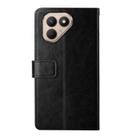 For Tecno Pova 7 4G Y-shaped Pattern Flip Leather Phone Case(Black) - 3