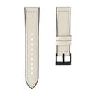 For Samsung Galaxy Watch 3 41mm TPU + Leather Watch Band(White) - 1