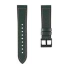 For Samsung Galaxy Watch 3 41mm TPU + Leather Watch Band(Green) - 1