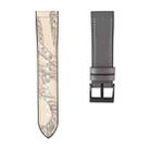 For Samsung Galaxy Watch 3 45mm TPU + Leather Watch Band(Grey+Grey) - 1