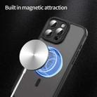 For iPhone 16e Fan Dun Series TPU Hybrid PC Frosted Magsafe Phone Case(Black) - 3