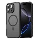 For iPhone 16 Pro Fan Dun Series TPU Hybrid PC Frosted Magsafe Phone Case(Black) - 1