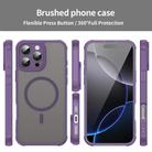 For iPhone 16 Plus Fan Dun Series TPU Hybrid PC Frosted Magsafe Phone Case(Purple) - 2