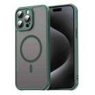 For iPhone 15 Pro Fan Dun Series TPU Hybrid PC Frosted Magsafe Phone Case(Green) - 1
