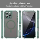 For iPhone 15 Plus Fan Dun Series TPU Hybrid PC Frosted Magsafe Phone Case(Green) - 2