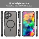For iPhone 17 Fan Dun Series TPU Hybrid PC Frosted Magsafe Phone Case(Black) - 2