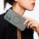For iPhone 17 Fan Dun Series TPU Hybrid PC Frosted Magsafe Phone Case(Green) - 3