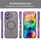 For iPhone 17 Fan Dun Series TPU Hybrid PC Frosted Magsafe Phone Case(Purple) - 2