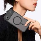 For iPhone 17 Air Fan Dun Series TPU Hybrid PC Frosted Magsafe Phone Case(Black) - 3