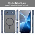 For iPhone 17 Air Fan Dun Series TPU Hybrid PC Frosted Magsafe Phone Case(Blue) - 2