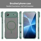 For iPhone 17 Air Fan Dun Series TPU Hybrid PC Frosted Magsafe Phone Case(Green) - 2