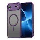For iPhone 17 Air Fan Dun Series TPU Hybrid PC Frosted Magsafe Phone Case(Purple) - 1
