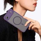 For iPhone 17 Air Fan Dun Series TPU Hybrid PC Frosted Magsafe Phone Case(Purple) - 3