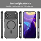 For iPhone 17 Pro Max Fan Dun Series TPU Hybrid PC Frosted Magsafe Phone Case(Black) - 2