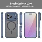 For iPhone 17 Pro Fan Dun Series TPU Hybrid PC Frosted Magsafe Phone Case(Blue) - 2