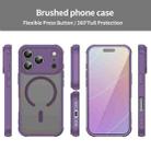 For iPhone 17 Pro Fan Dun Series TPU Hybrid PC Frosted Magsafe Phone Case(Purple) - 2