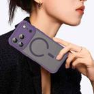 For iPhone 17 Pro Fan Dun Series TPU Hybrid PC Frosted Magsafe Phone Case(Purple) - 3
