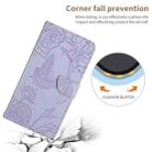 For Infinix Hot 50 4G Skin Feel Butterfly Embossed Flip Leather Phone Case(Purple) - 2