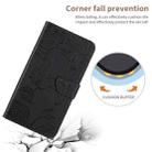 For Infinix Hot 50 5G Skin Feel Butterfly Embossed Flip Leather Phone Case(Black) - 2