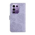 For Infinix Note 50 Pro+ 5G Skin Feel Butterfly Embossed Flip Leather Phone Case(Purple) - 3
