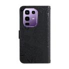 For Infinix Note 50 Pro+ 5G Skin Feel Butterfly Embossed Flip Leather Phone Case(Black) - 3