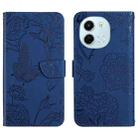 For Tecno Spark 30 5G Skin Feel Butterfly Embossed Flip Leather Phone Case(Blue) - 1