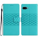 For Google Pixel 9a Diamond Embossed Skin Feel Leather Phone Case(Blue) - 1
