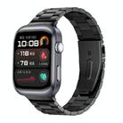 For Huawei Watch D2 Three Beads Stainless Steel Watch Band(Black) - 1