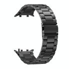 For Huawei Watch D2 Three Beads Stainless Steel Watch Band(Black) - 3