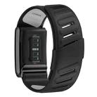For WHOOP 4.0 Silicone Sports Watch Band(Black+Light Grey) - 2