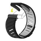 For WHOOP 4.0 Silicone Sports Watch Band(Black+Light Grey) - 3