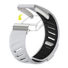 For WHOOP 4.0 Silicone Sports Watch Band(Light Grey+Black) - 3